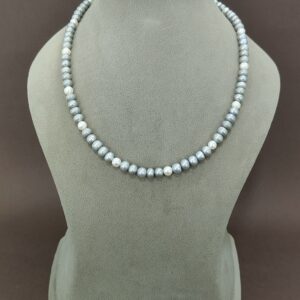 Grey & White Freshwater Pearl Necklace – EVAARAZ