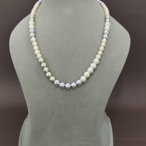 EVAARAZ Premium Multishade Freshwater Pearl Necklace – Luxury Gifting Choice