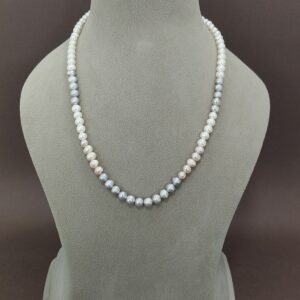 EVAARAZ Multi-Shade Freshwater Pearl Necklace