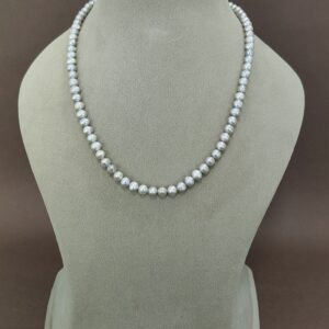 EVAARAZ Premium Silver Freshwater Pearl Necklace
