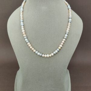 EVAARAZ Pastel Multicolor Freshwater Pearl Necklace – Elegant Everyday Jewellery
