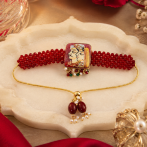 Ruby Rajwadi Couple Rakhi